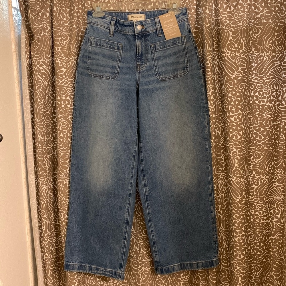 Madewell curvy The Perfect Vintage Wide leg jean. Sz 26 petite